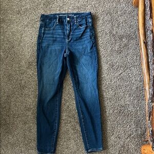 American Eagle Outfitters Dark Blue Skinny Jeans